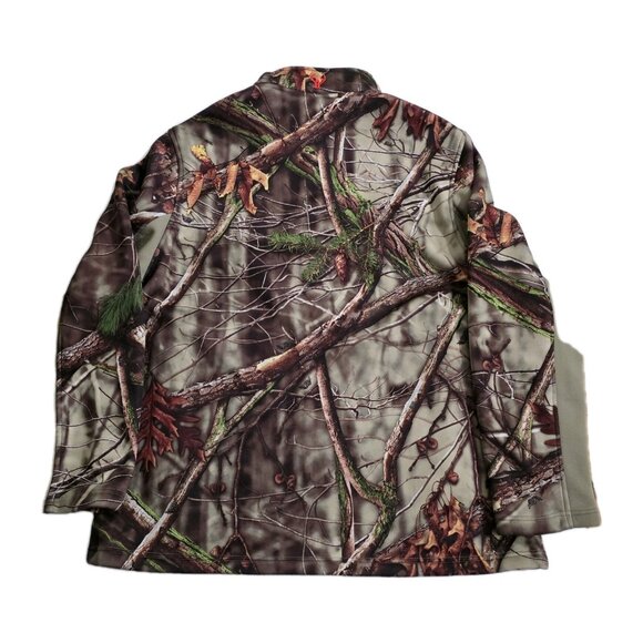 Huntworth Jacket Mens XL Camo Oak Tree Full Zip LS Pockets Fleece Inside Hunting - Picture 16 of 16